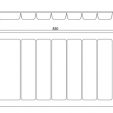 Bella Group Australia White Plastic Cutlery Tray 830mm, by 485 by 50-556